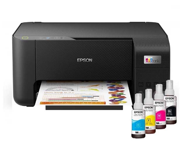 Epson EcoTank L3210 A4 All-in-One Ink Tank Printer (Black)